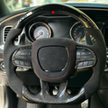 LED Carbon Fiber Steering Wheel fits 2015-2023 Dodge Charger/Challenger/2015–2024 Durango | Jeep Grand Cherokee 2014–2023 WK2 SRT/Trackhawk