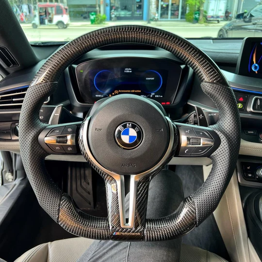 Carbon Fiber Steering Wheel Fits BMW 1 Series F20/F21/F40 / 2 Series F22/F23/F44/F45 / 3 Series F30/F31/F35 / 4 Series F32/F33/F36 / X1 F48 F49 / X2 F39 / X3 F25 / X4 F26 / X5 F15 / X6 F16 / M2 F87 / M3 F80 / M4 F82/F83