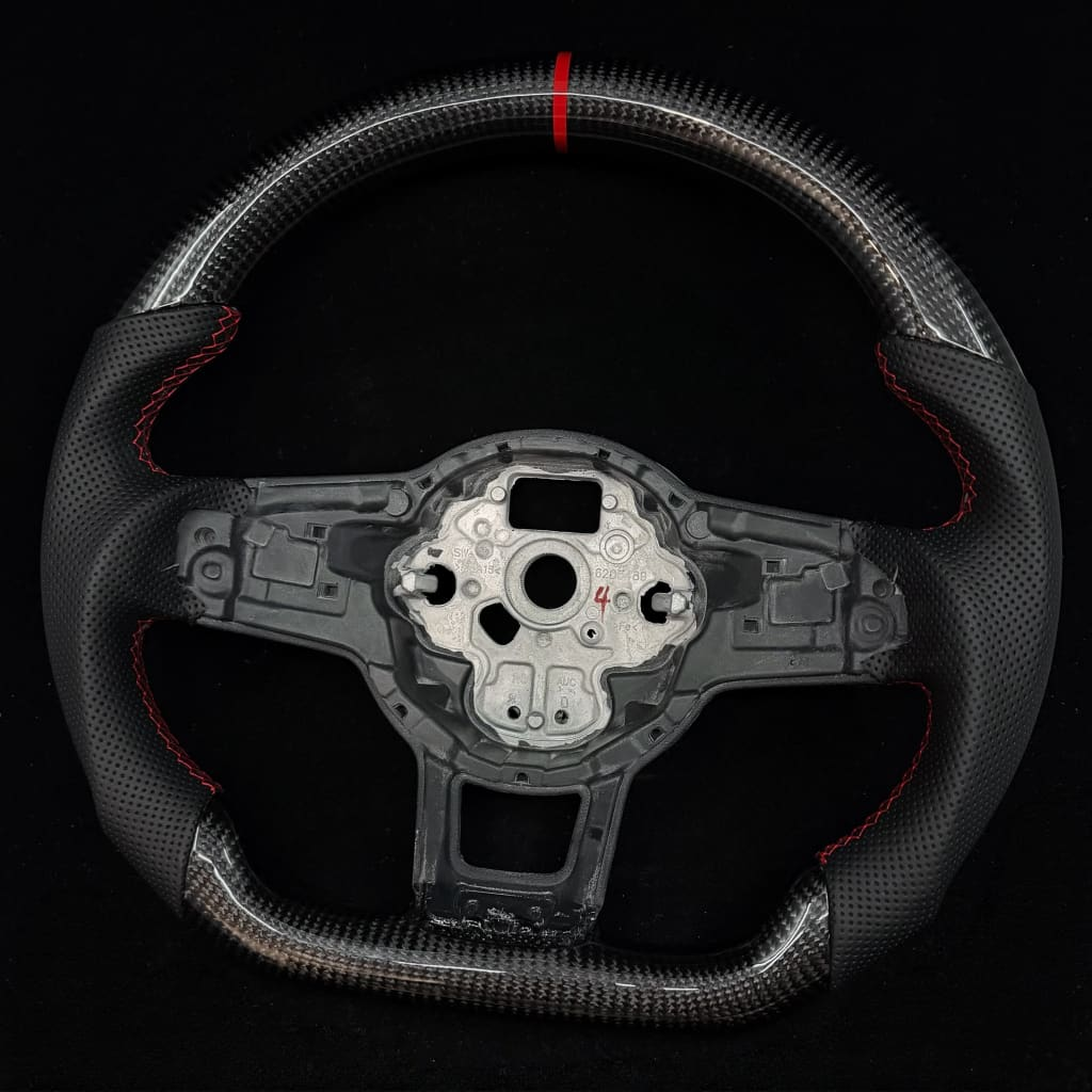 Carbon Fiber Steering Wheel Fits 2015-2021 VW Golf MK7 GTI/R/Jetta GLI