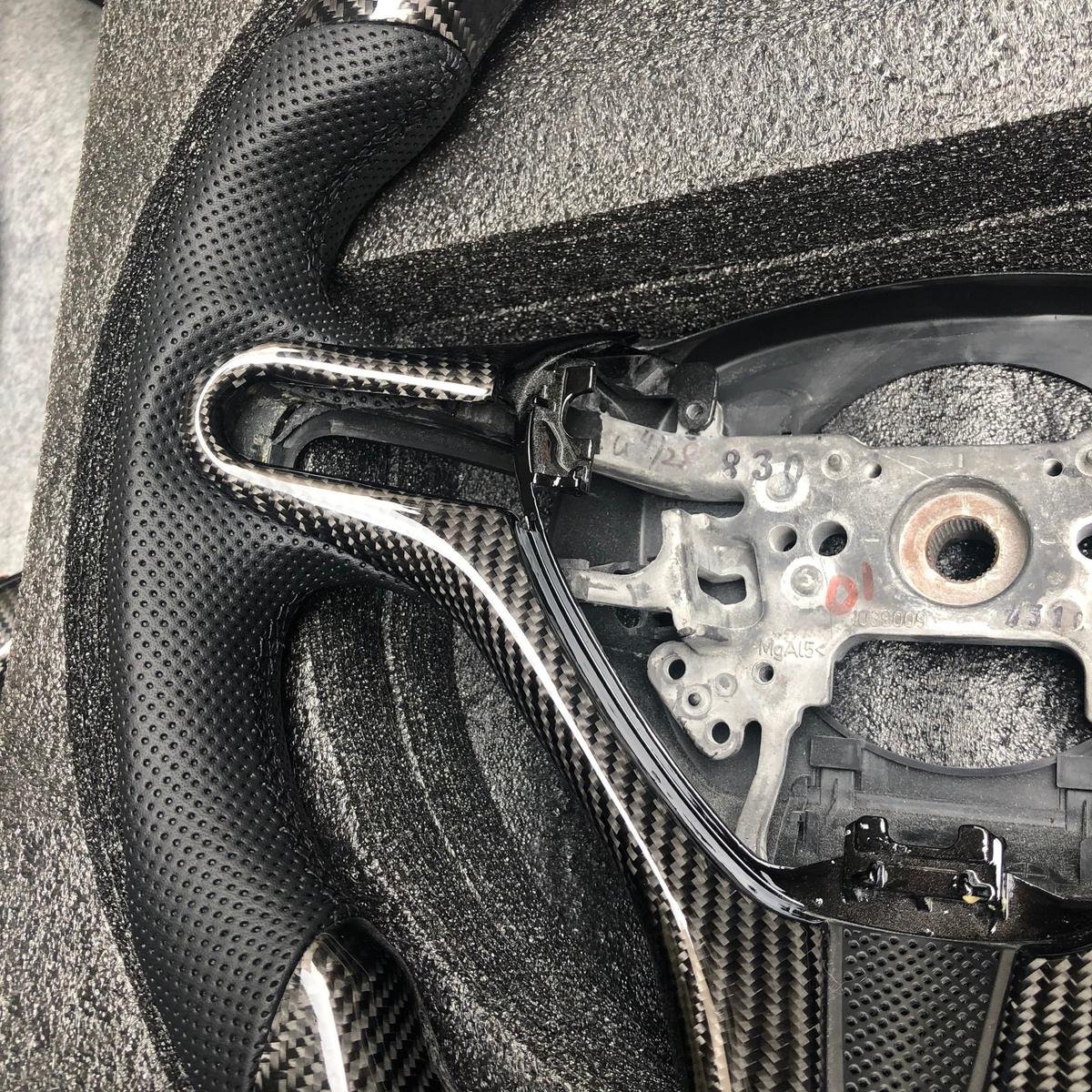 Carbon Fiber Steering Wheel Fits Honda Civic FD2 2006‑2011