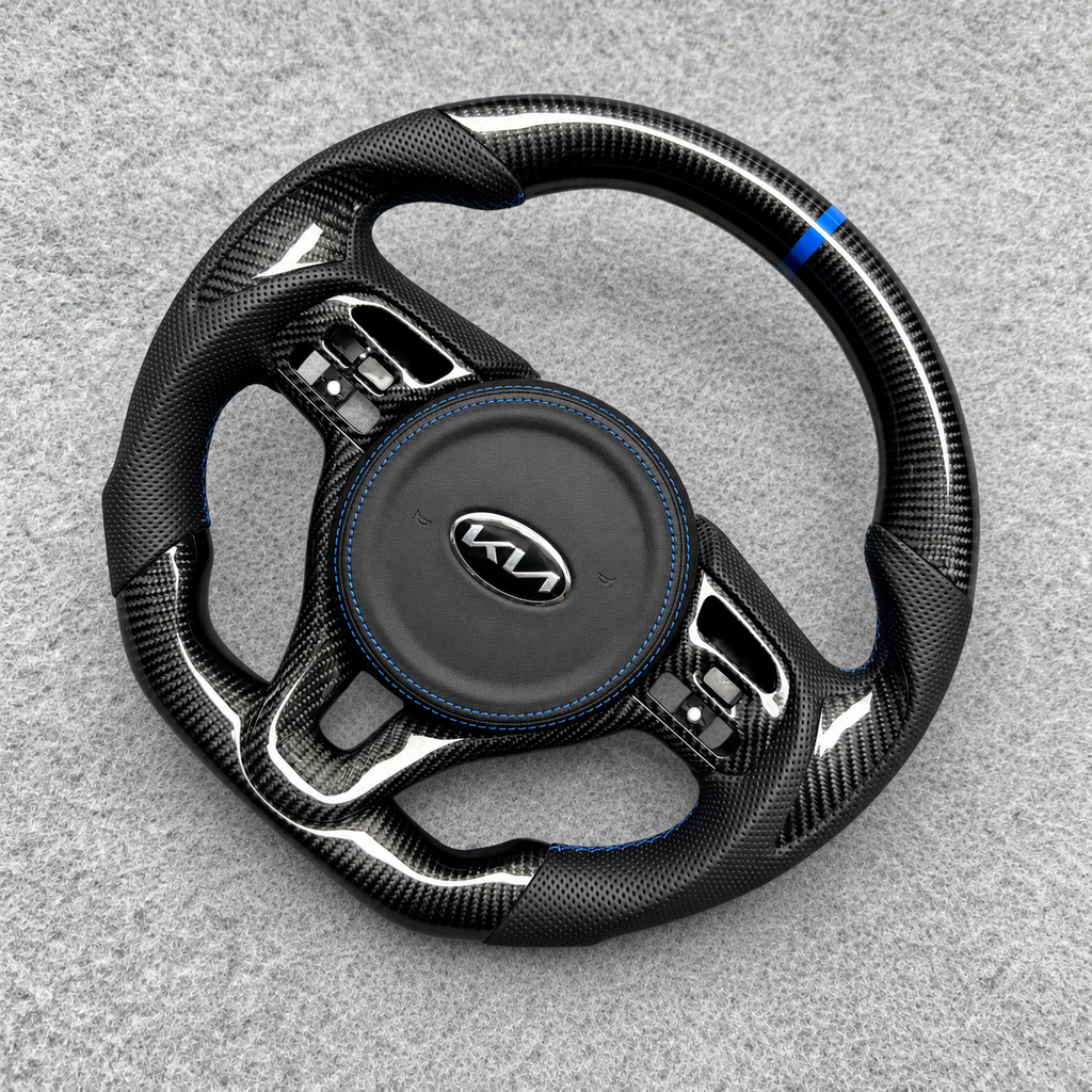 Carbon Fiber Steering Wheel Fits 2016–2020 Kia Optima
