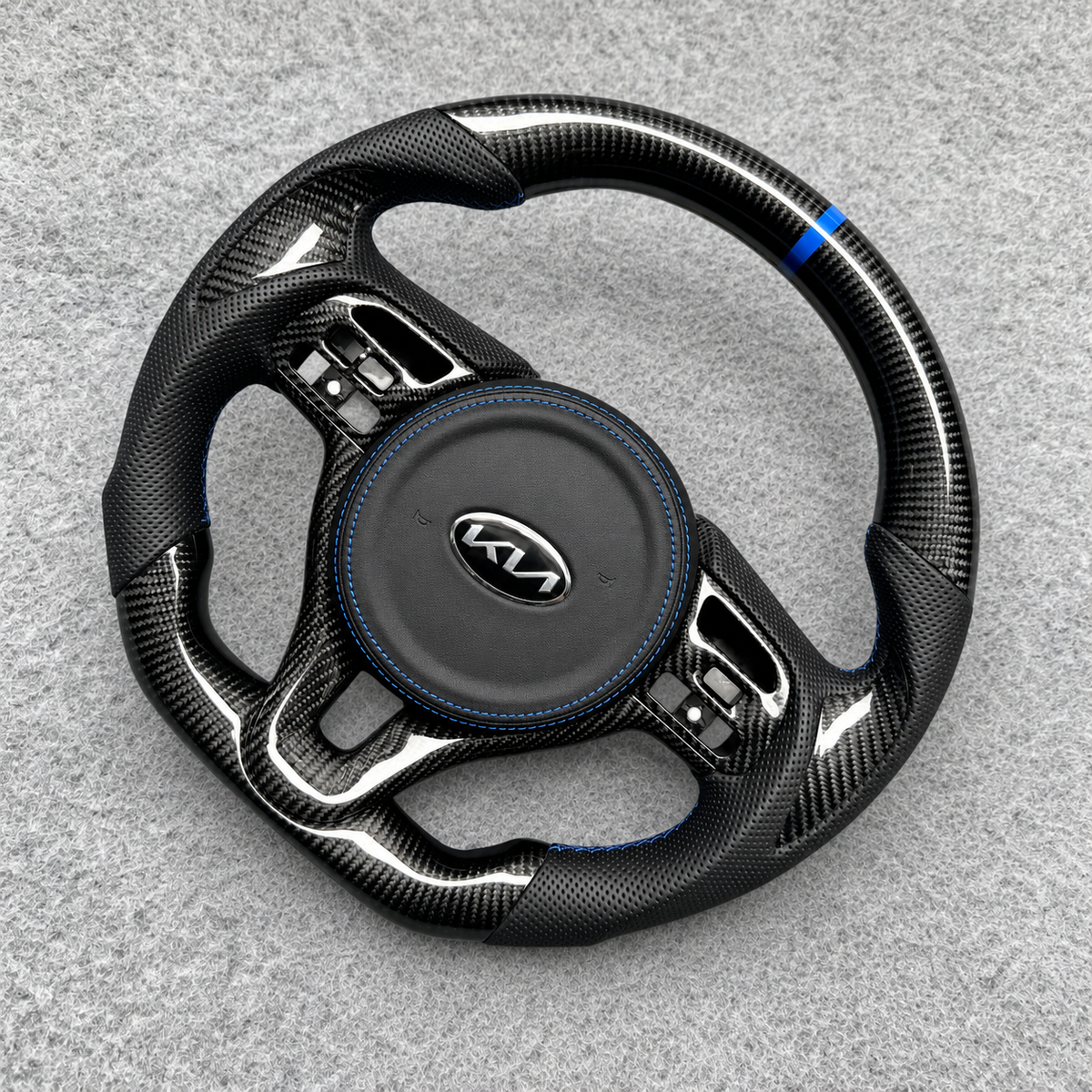 Carbon Fiber Steering Wheel Fits 2016–2020 Kia Optima