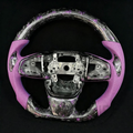 Forged Carbon Fiber Steering Wheel with Purple Flakes Fits 2016–2021 10th Gen Honda Civic