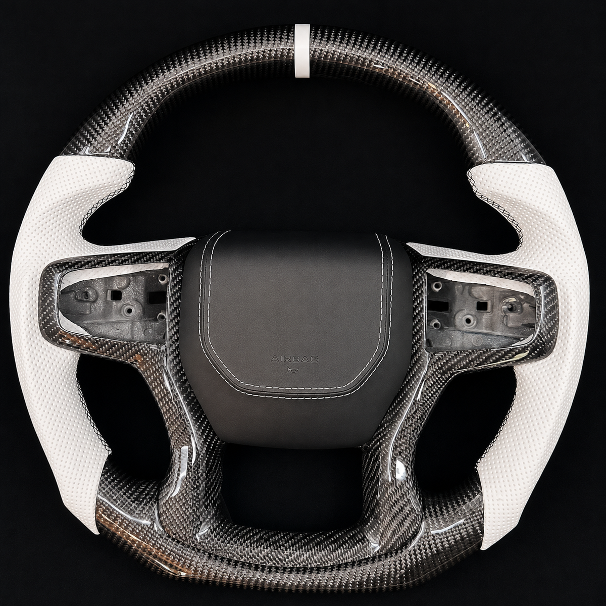 Carbon Fiber Steering Wheel Fits Chevrolet Silverado / GMC Sierra 2019-2026