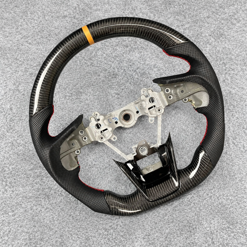 Custom Carbon Fiber Steering Wheel Fits Subaru 2018-2026 Outback / 2019-2026 Forester / 2018-2021 XV Crosstrek / 2018-2025 Legacy