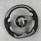 Matte Carbon Fiber Steering Wheel Fits 2001-2007 Mitsubishi EVO 7 8 9
