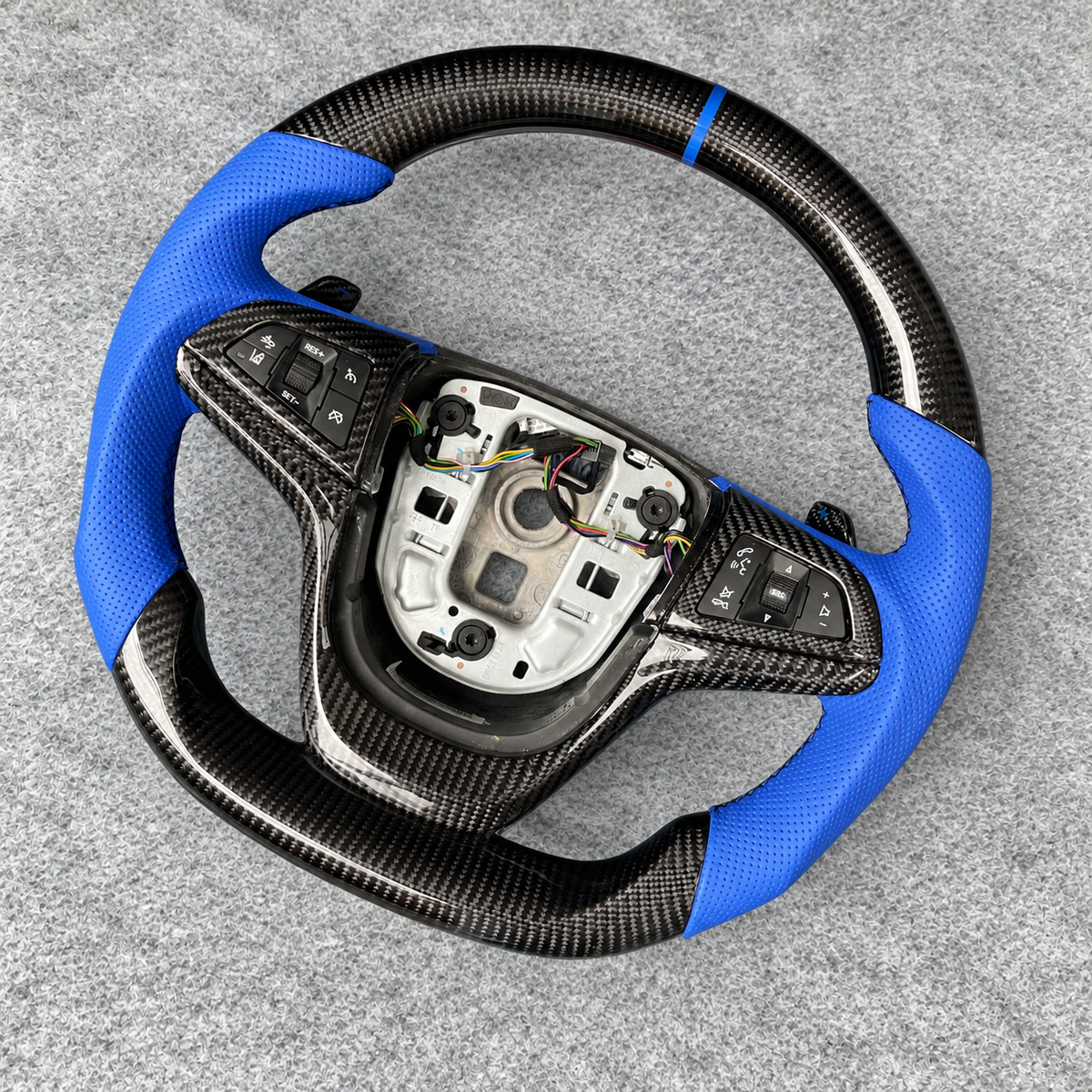 Custom Carbon Fiber Steering Wheel Fits 2014-2017 Chevy SS