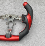 F1 Style Matte Red Carbon Fiber Steering Wheel fits 2010-2018 Nissan Juke