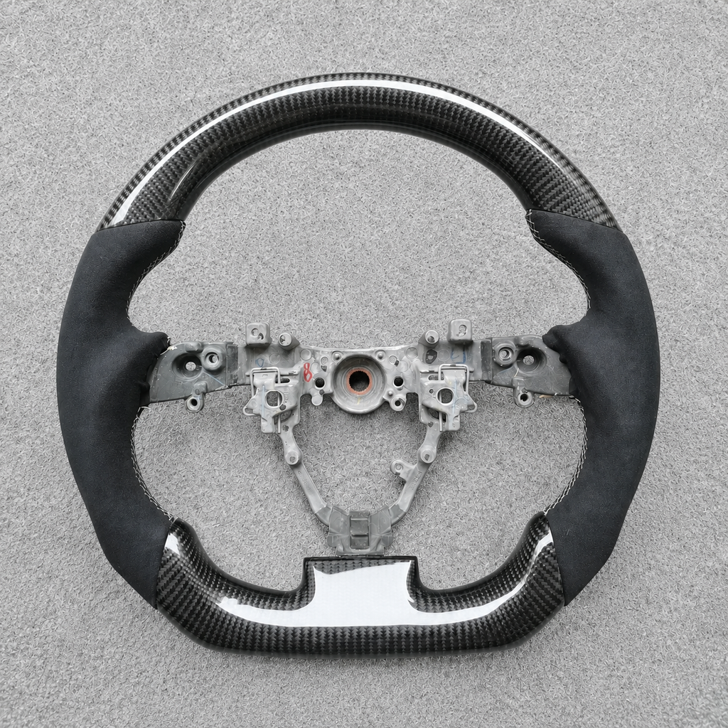 Alcantara Carbon Fiber Steering Wheel Fits 2011‑2015 Scion iQ