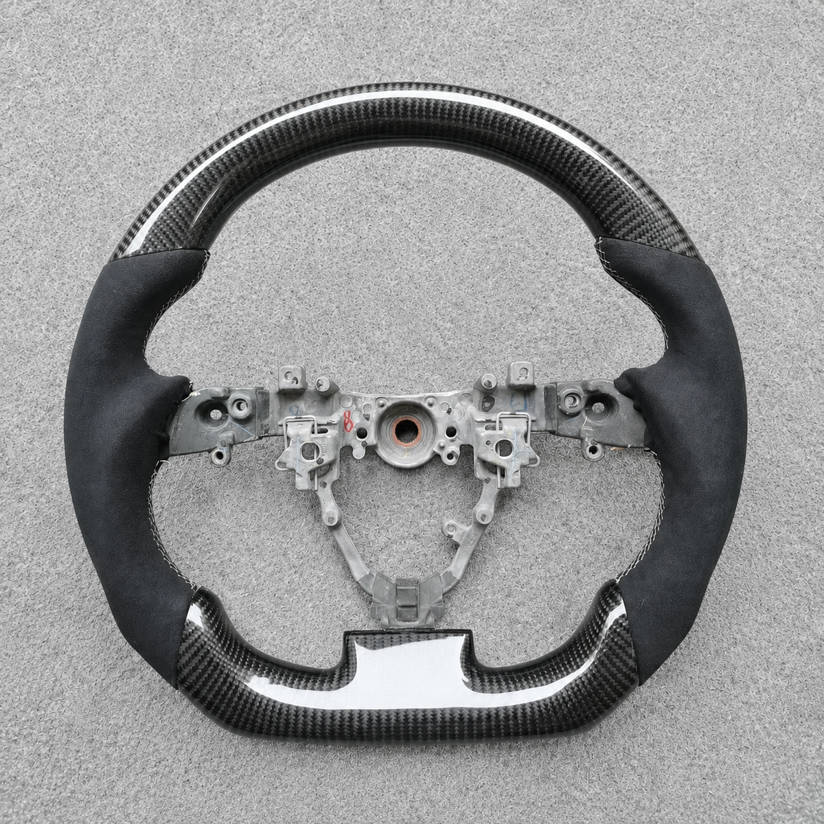 Alcantara Carbon Fiber Steering Wheel Fits 2011‑2015 Scion iQ