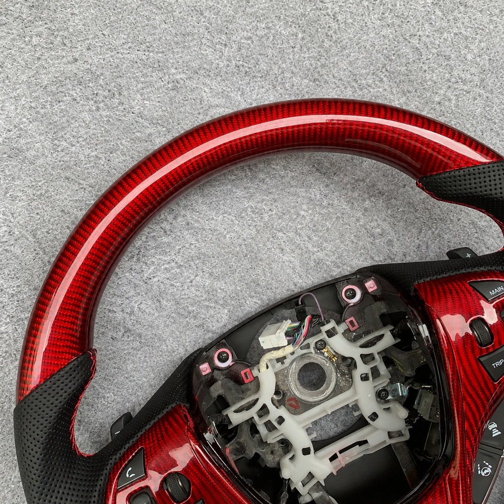 Red Carbon Fiber Steering Wheel Fits Acura TLX 2015‑2021