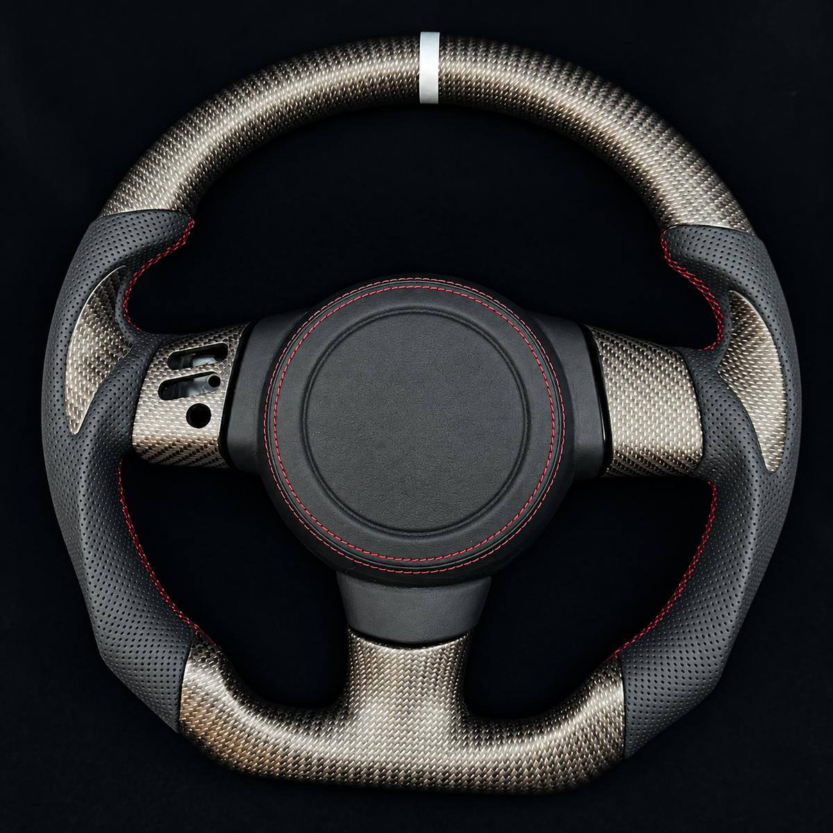 Premium Carbon Fiber Steering Wheel Fits Toyota FJ Cruiser 2006-2017