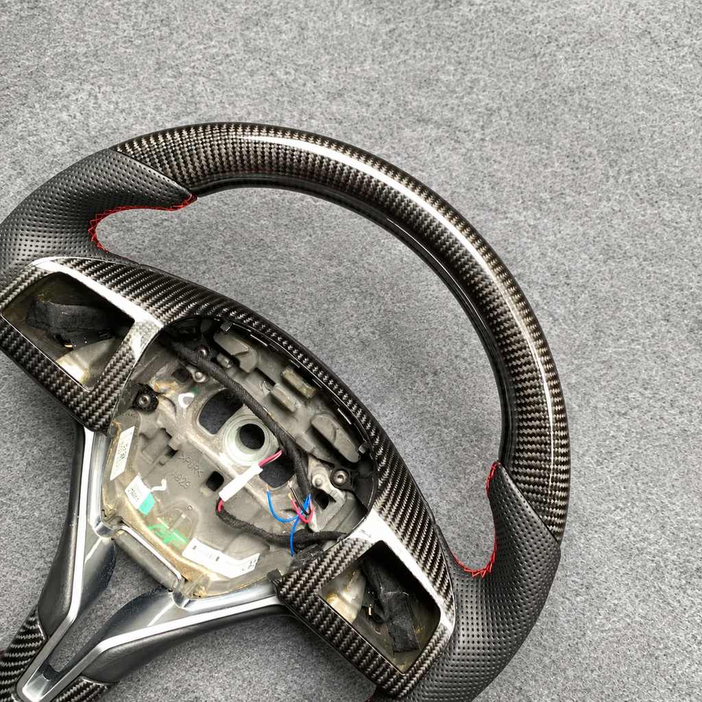 Carbon Fiber Steering Wheel Fits Maserati Ghibli M157 / Levante / Quattroporte 2014‑2023
