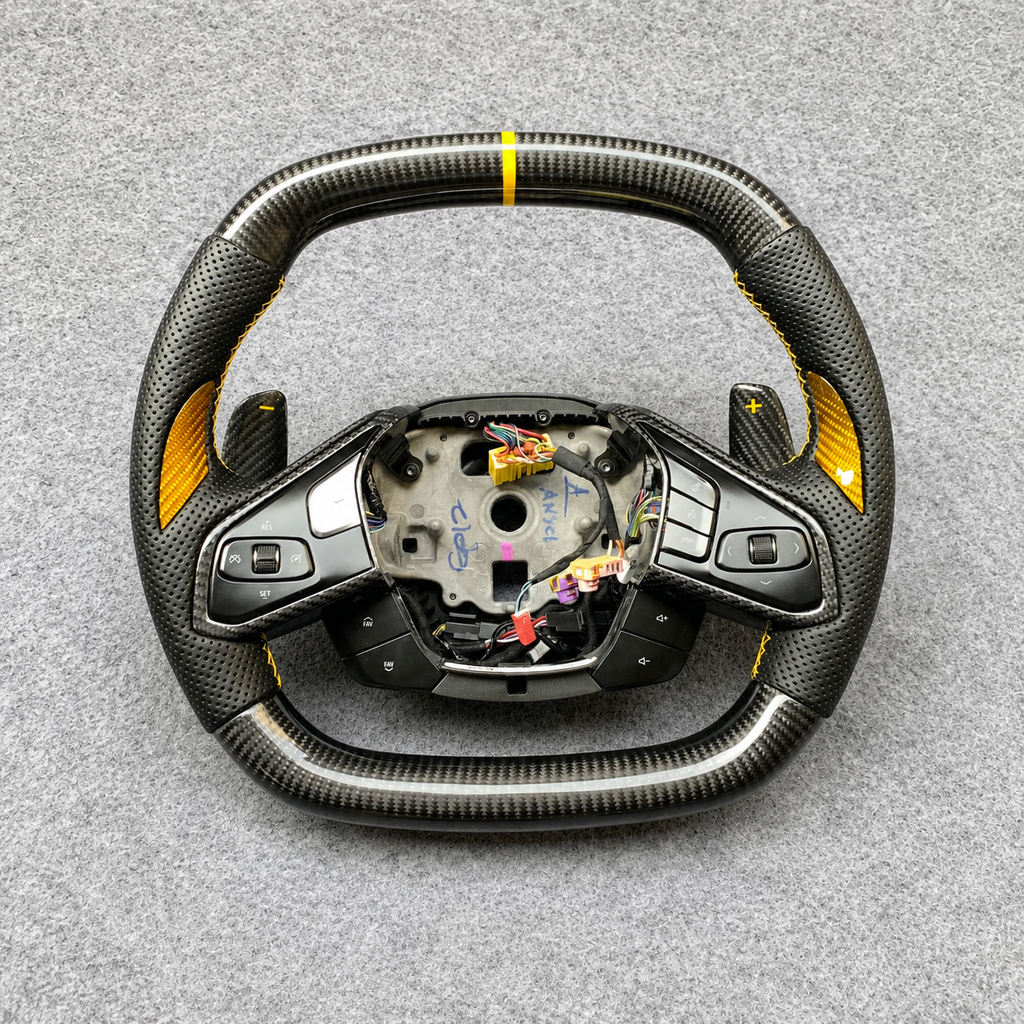 Custom Carbon Fiber Steering Wheel Fits Corvette C8