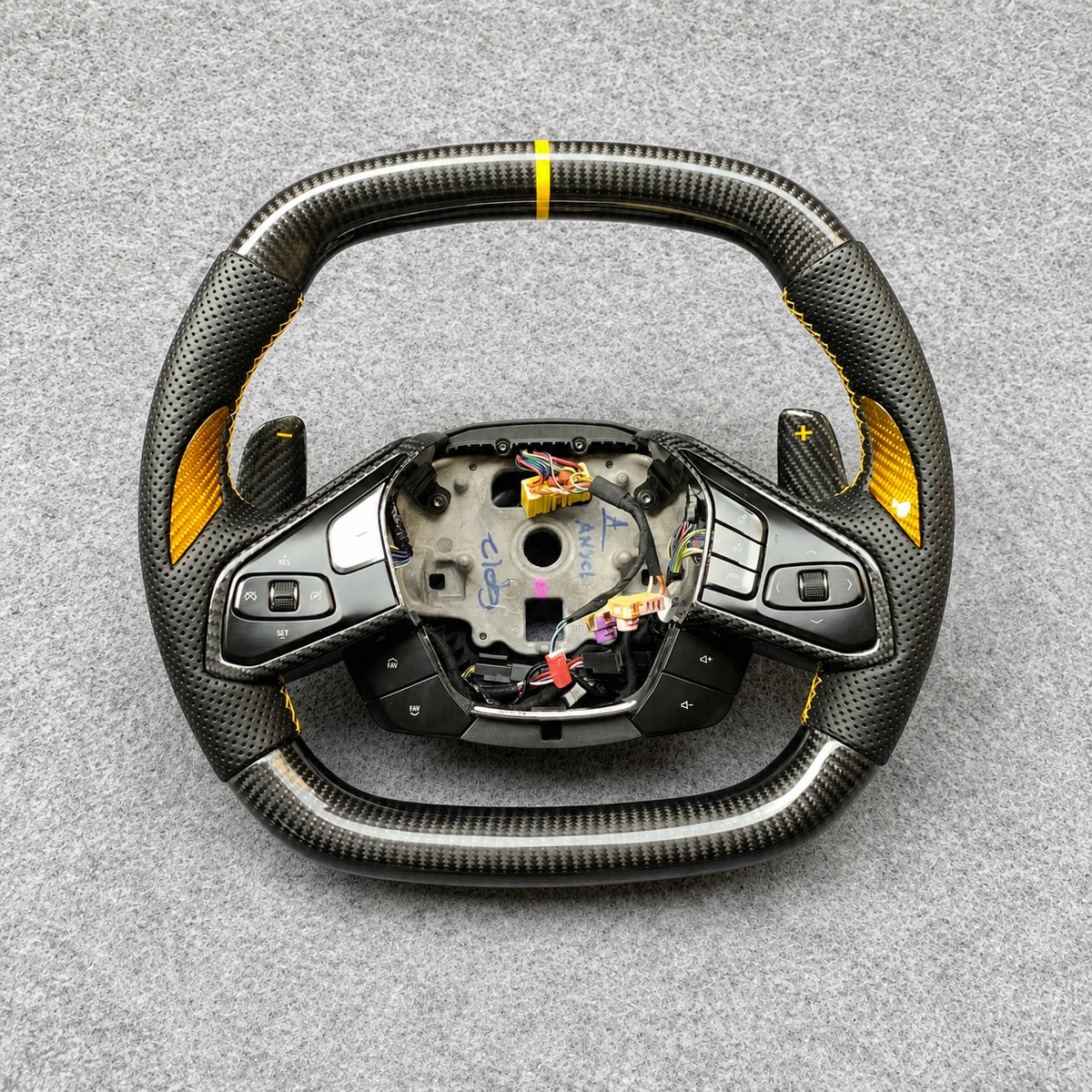 Custom Carbon Fiber Steering Wheel Fits Corvette C8