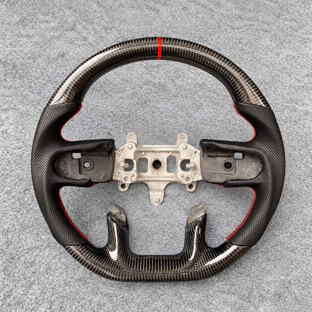 Carbon Fiber Steering Wheel fits 2019-2025 Dodge Ram 1500 2500 3500