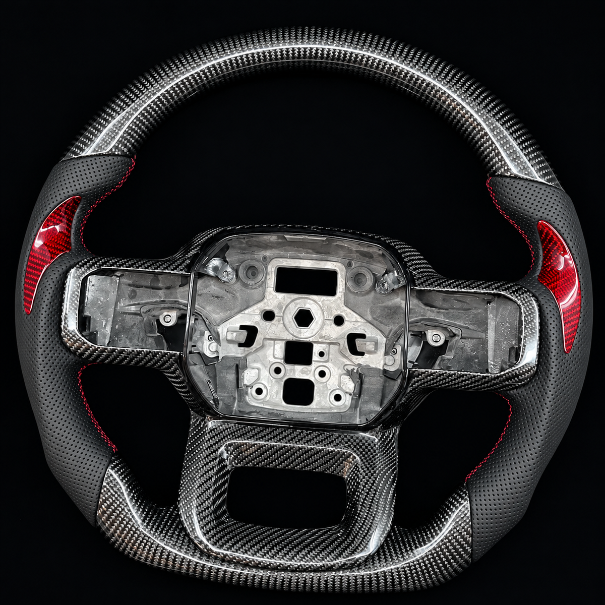 Carbon Fiber Steering Wheel Fits Ford F150 / Raptor 2021+