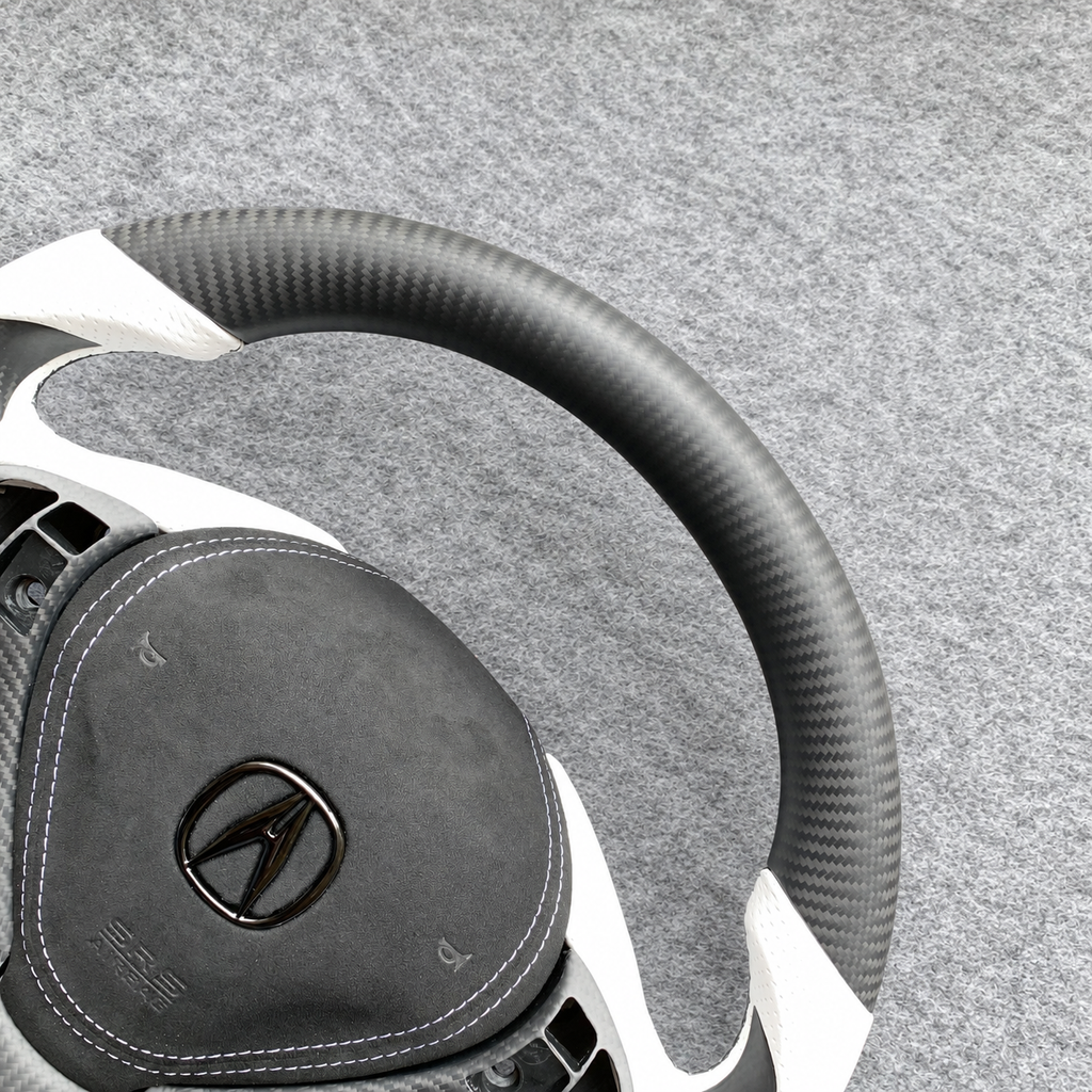 Matte carbon fiber steering wheel fits Acura ILX RDX 2013‑2020