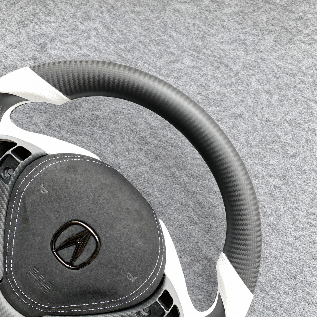 Matte carbon fiber steering wheel fits Acura ILX RDX 2013‑2020