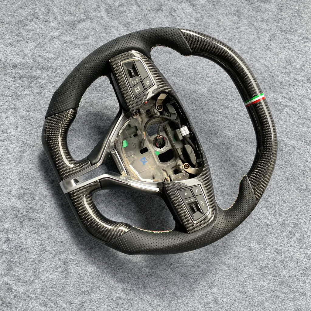Carbon Fiber Steering Wheel Fits Maserati Ghibli  Levante  Quattroporte