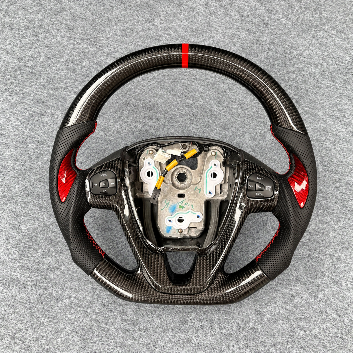 Custom Carbon Fiber Steering Wheel fits Ford 2014-2019 Fiesta ST