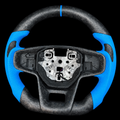 Matte Forged Carbon Fiber Steering Wheel Fits 2021-2025 Ford Bronco