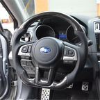 Carbon Fiber Steering Wheel Fits Subaru 2015-2017 Outback / 2017-2018 Forester / 2016-2017 XV Crosstrek / 2015-2017 Legacy