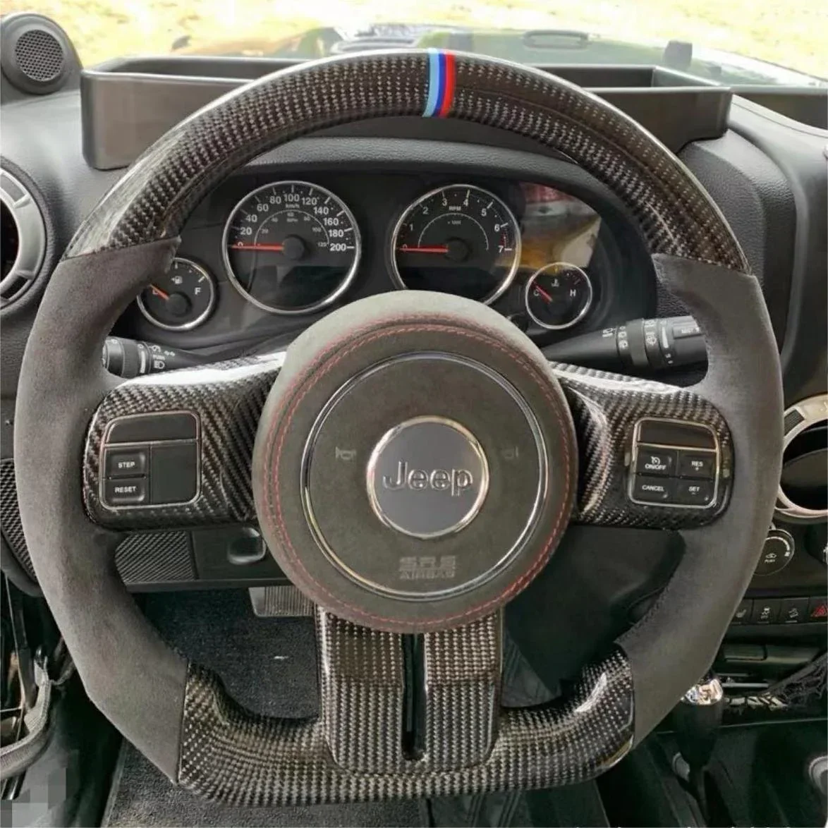 Carbon Fiber Steering Wheel Fits Jeep 2011-2018 Wrangler