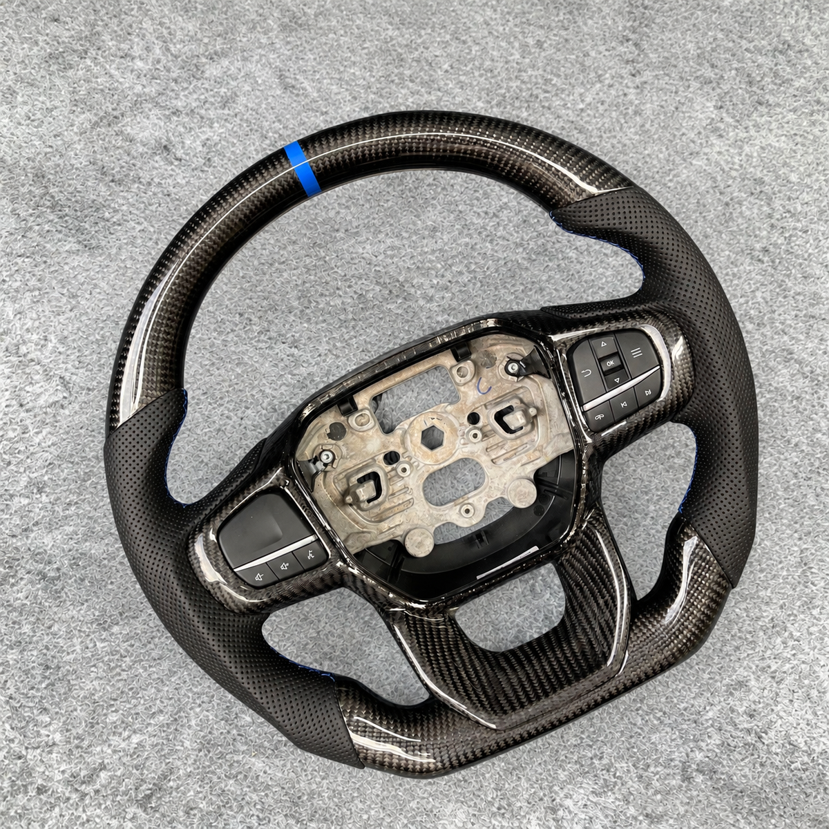 Custom Carbon Fiber Steering Wheel Fits 2023-2026 Ford Ranger