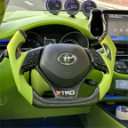 F1 Style Carbon Fiber Steering Wheel Fits Toyota C-HR 2018-2023