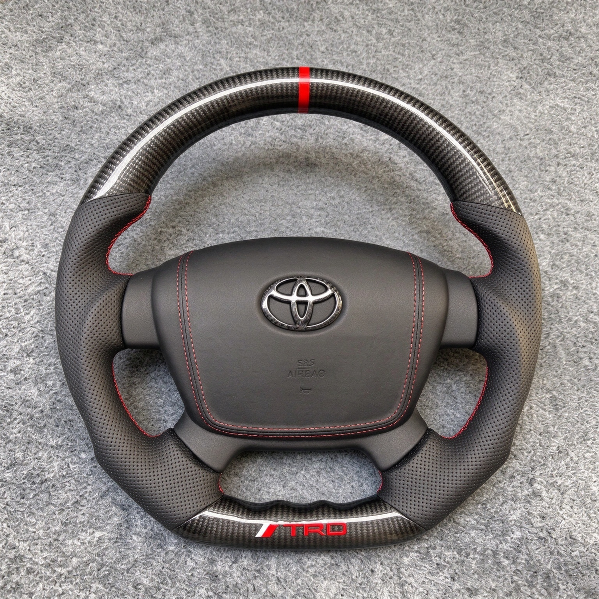Carbon Fiber Steering Wheel Fits Toyota Sequoia 2008-2013 / Tundra 2007-2013