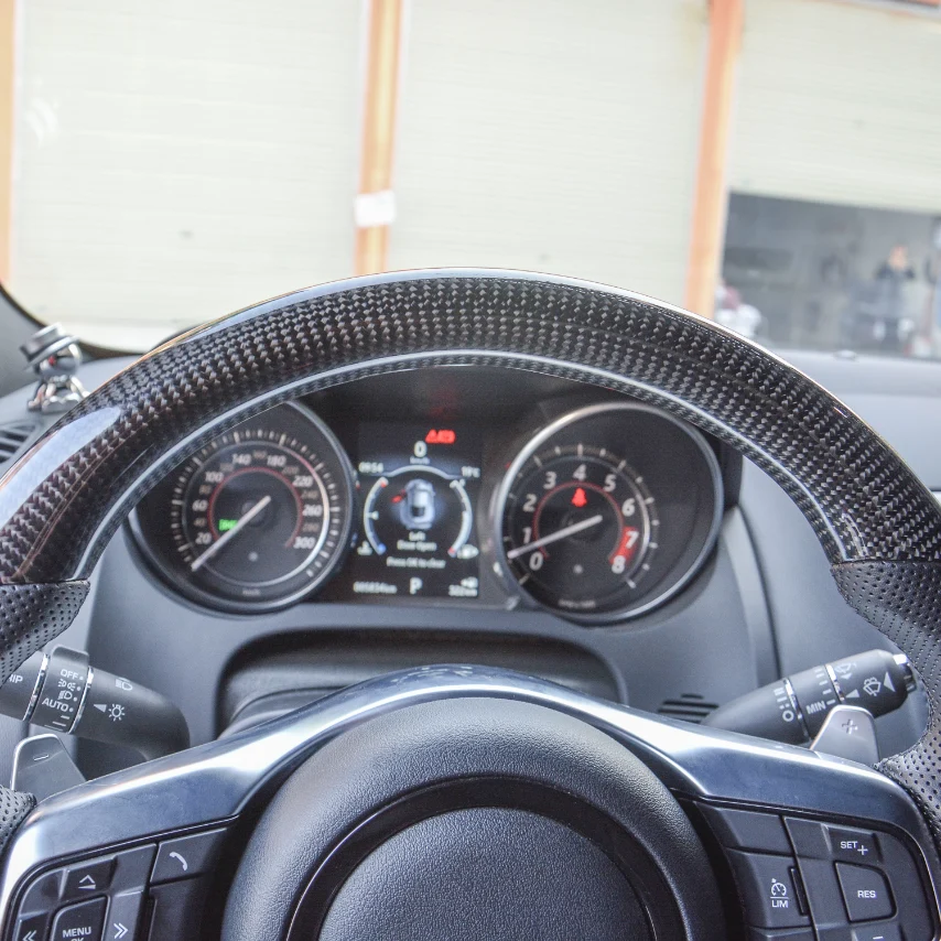 Carbon Fiber Steering Wheel fits Jaguar F-TYPE 2013-2023 / XE 2015-2019 / XF F-PACE 2016-2020 / XFL 2017-2020 / XEL E-PACE 2018-2020