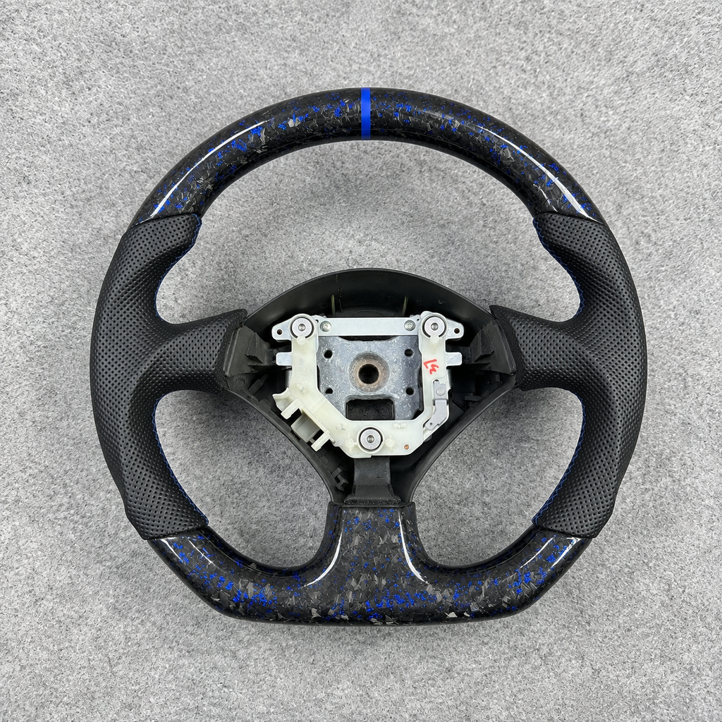 Blue Forged Carbon Fiber Steering Wheel Fits Honda S2000 / Acura RSX
