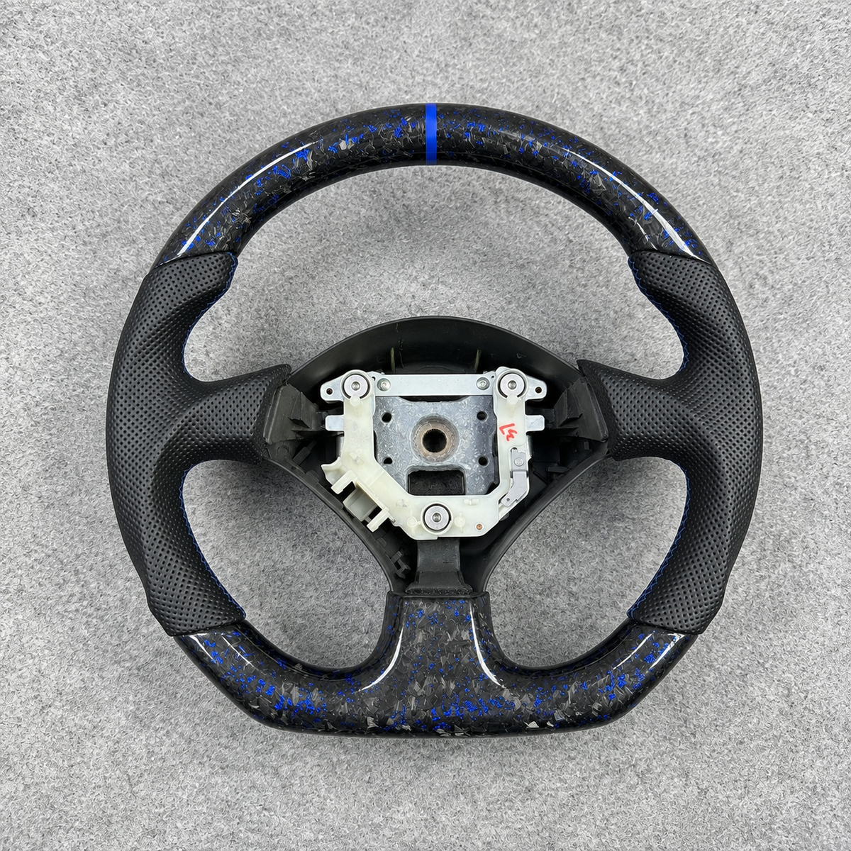 Blue Forged Carbon Fiber Steering Wheel Fits Honda S2000 / Acura RSX