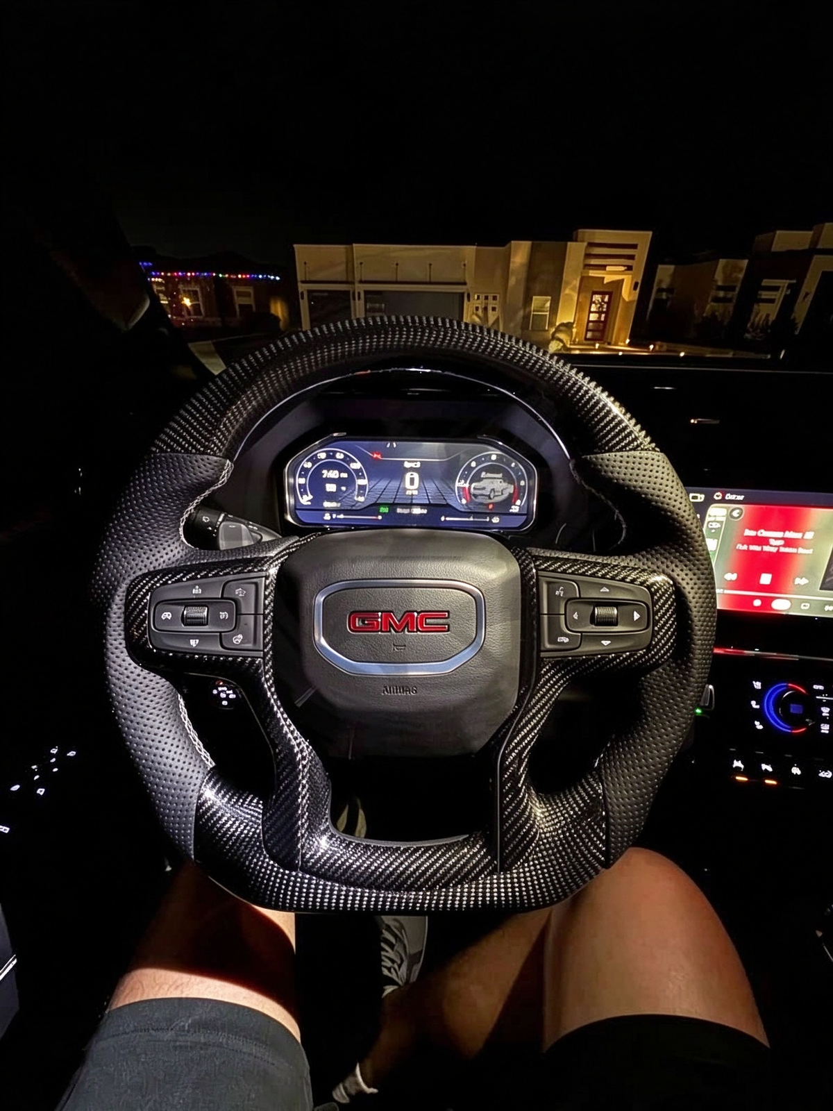 Carbon Fiber Steering Wheel for Chevrolet Silverado / GMC Sierra 2019-2026