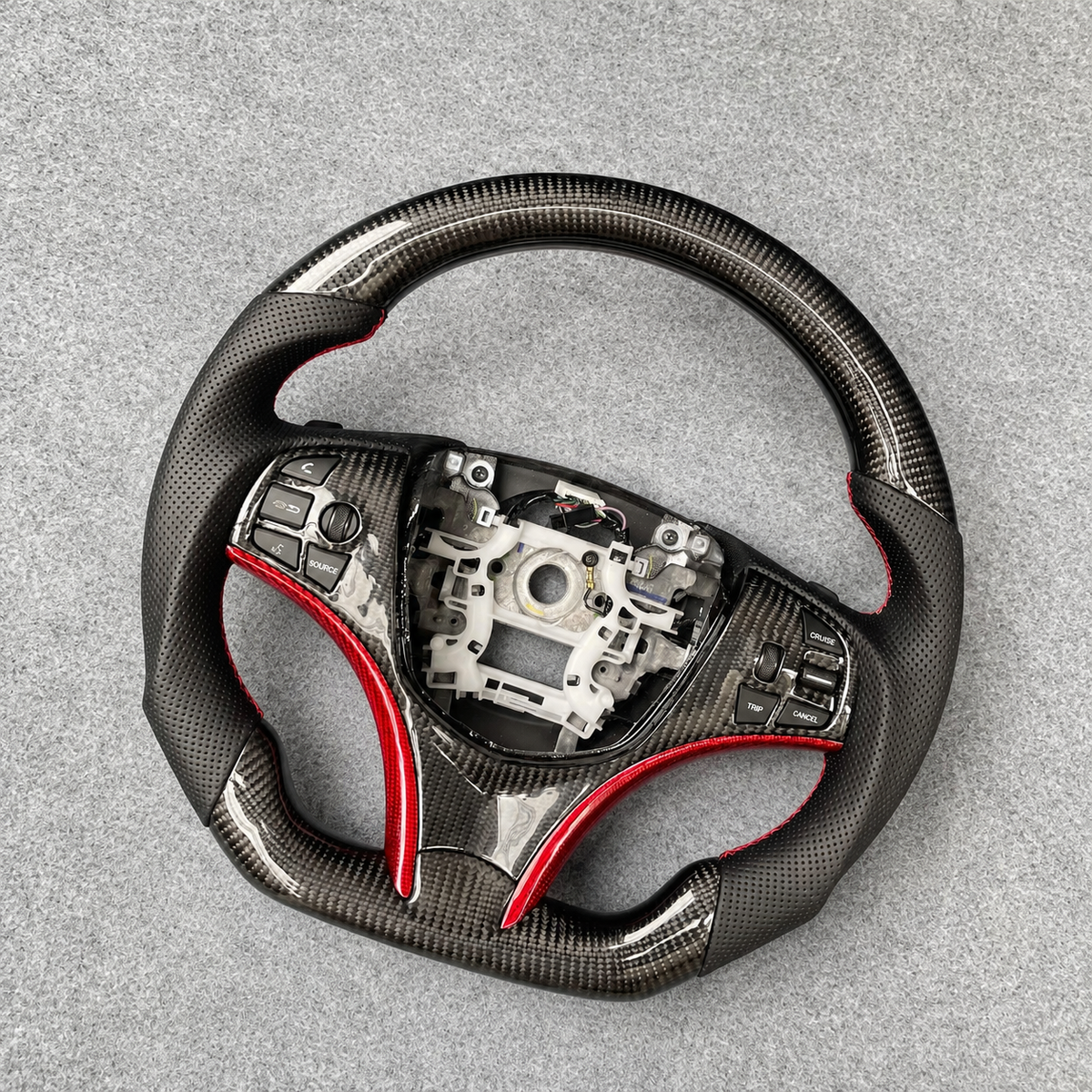 Custom Carbon Fiber Steering Wheel Fits 2014-2019 Acura MDX RLX