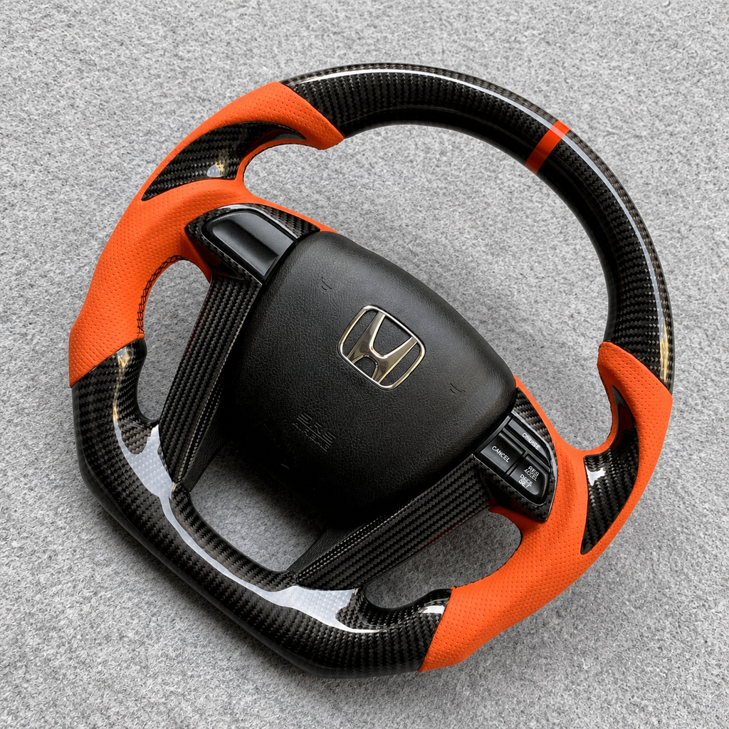 Carbon Fiber Steering Wheel Fits 8th gen Accord 2008-2012