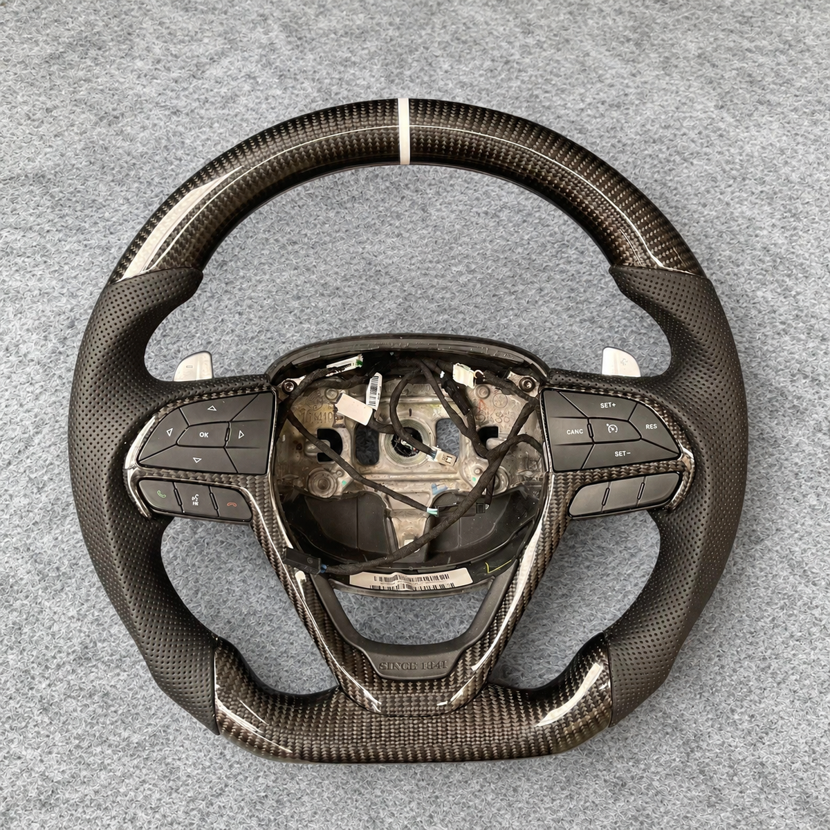 Custom Carbon Fiber Steering Wheel Fits Jeep WK2 Grand Cherokee 2014-2022