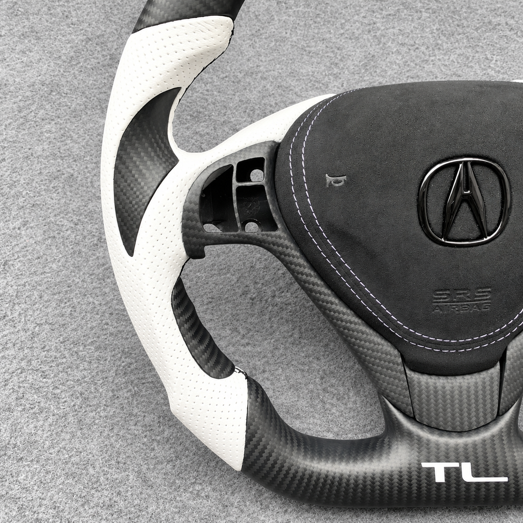 Matte carbon fiber steering wheel fits Acura ILX RDX 2013‑2020