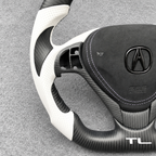 Matte carbon fiber steering wheel fits Acura ILX RDX 2013‑2020
