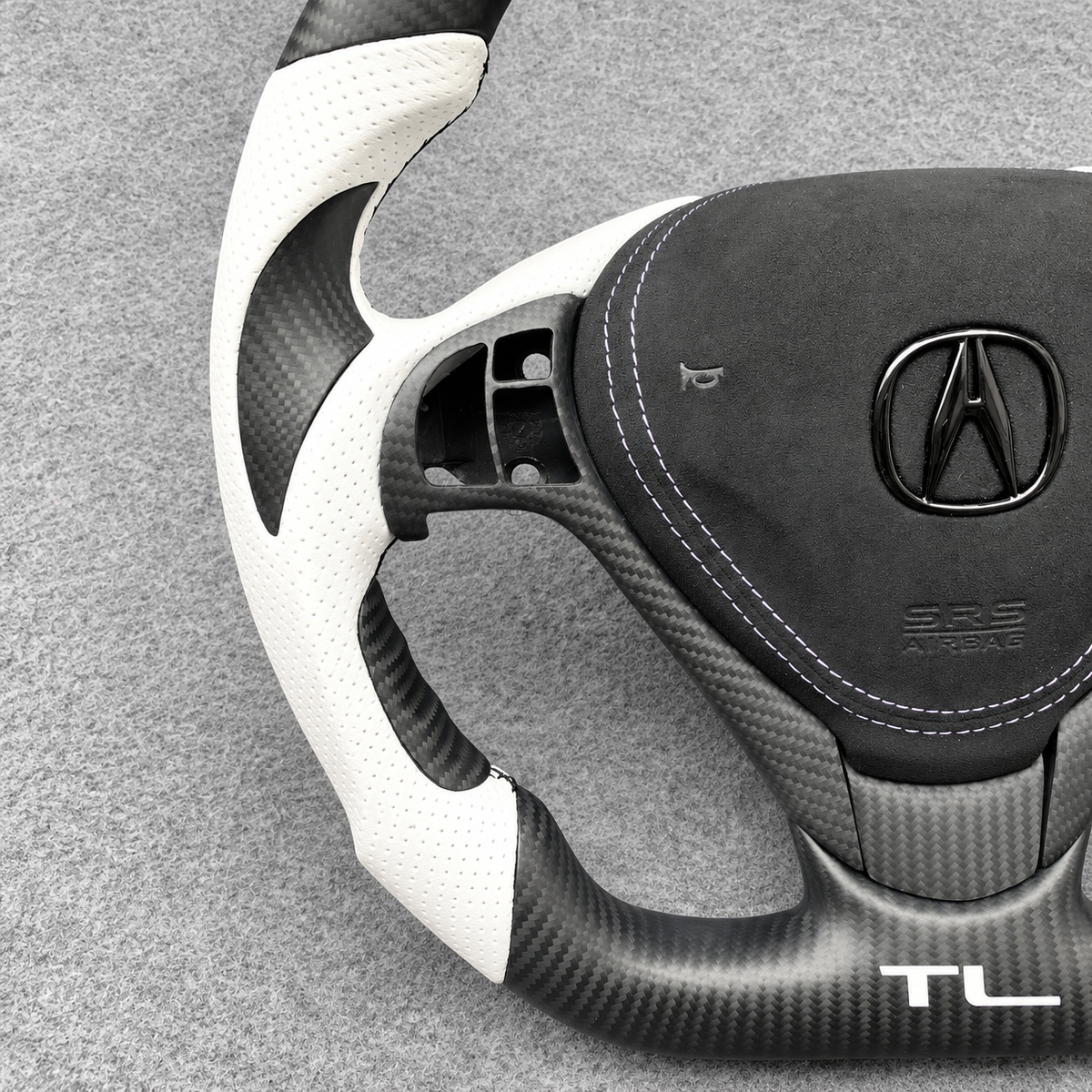 Matte carbon fiber steering wheel fits Acura ILX RDX 2013‑2020