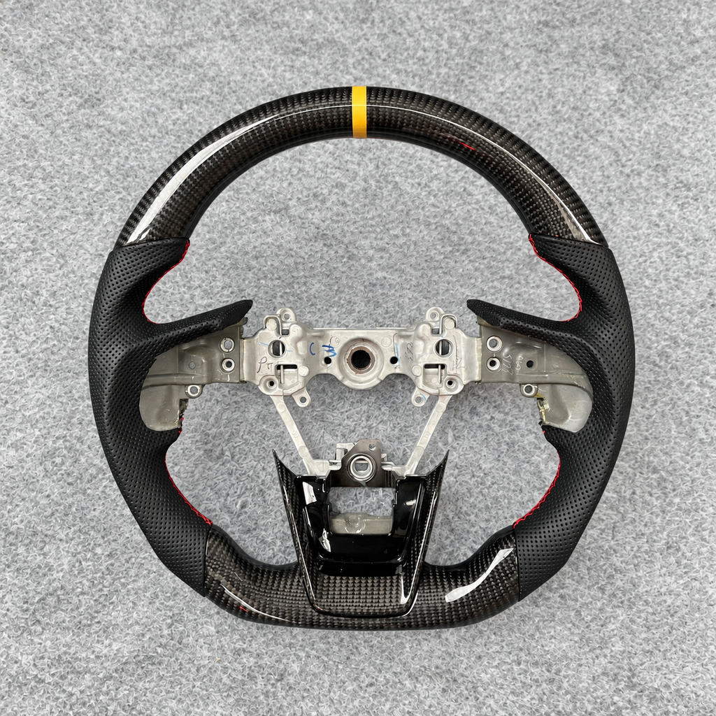 Custom Carbon Fiber Steering Wheel Fits Subaru 2018-2026 Outback / 2019-2026 Forester / 2018-2021 XV Crosstrek / 2018-2025 Legacy