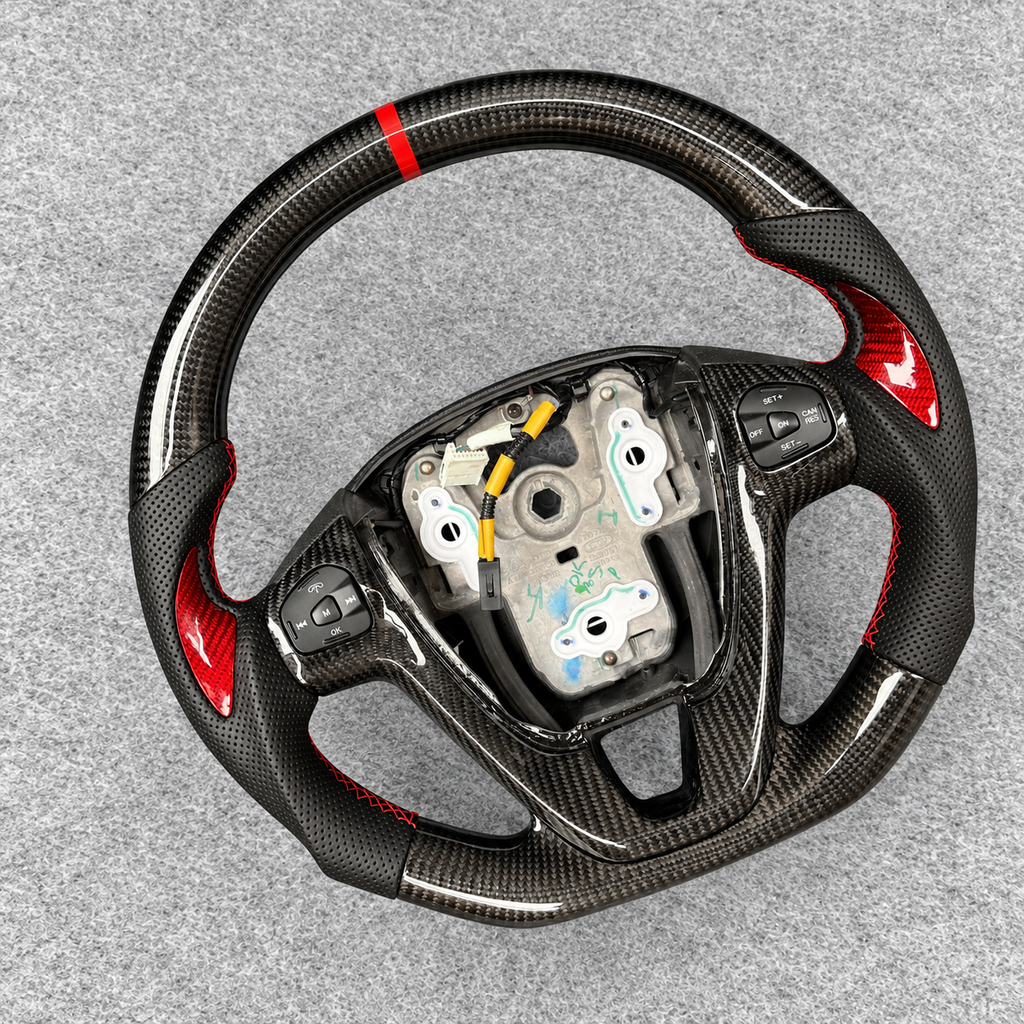 Custom Carbon Fiber Steering Wheel fits Ford 2014-2019 Fiesta ST