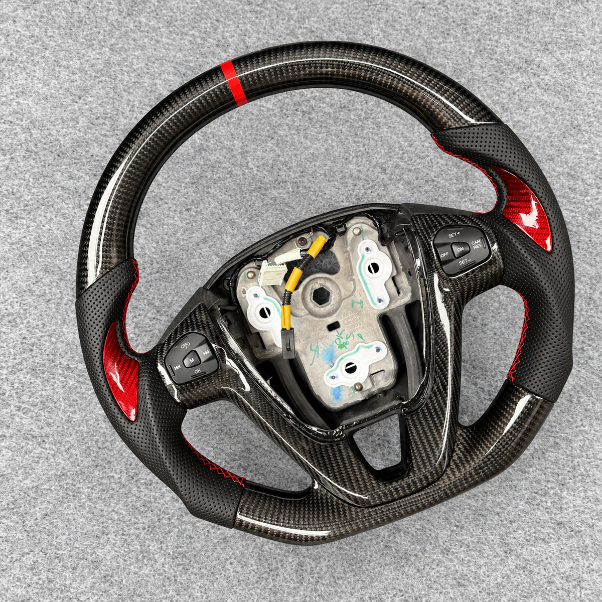 Custom Carbon Fiber Steering Wheel fits Ford 2014-2019 Fiesta ST