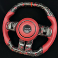 Red flake forged carbon steering wheel fits Jeep Wrangler 2011-2017