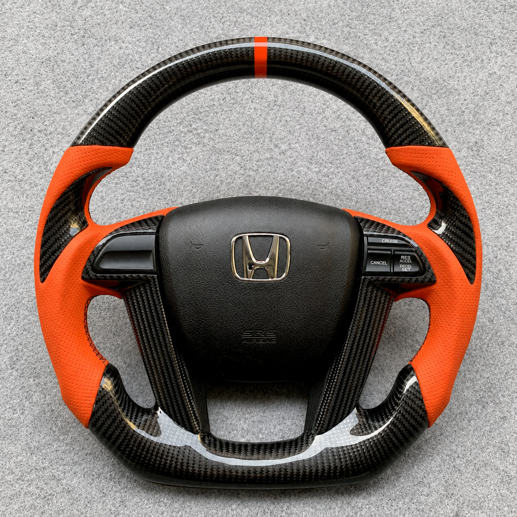 Carbon Fiber Steering Wheel Fits 8th gen Accord 2008-2012