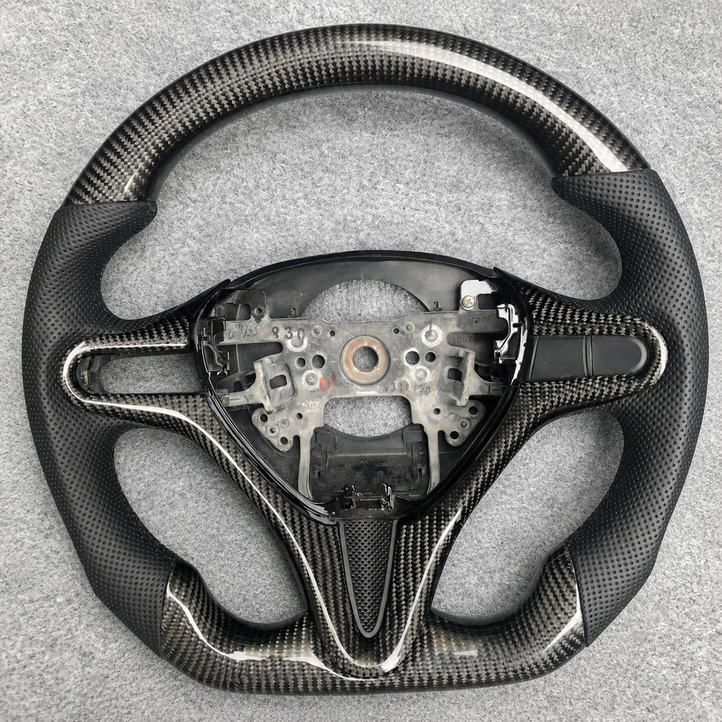 Carbon Fiber Steering Wheel Fits Honda Civic FD2 2006‑2011