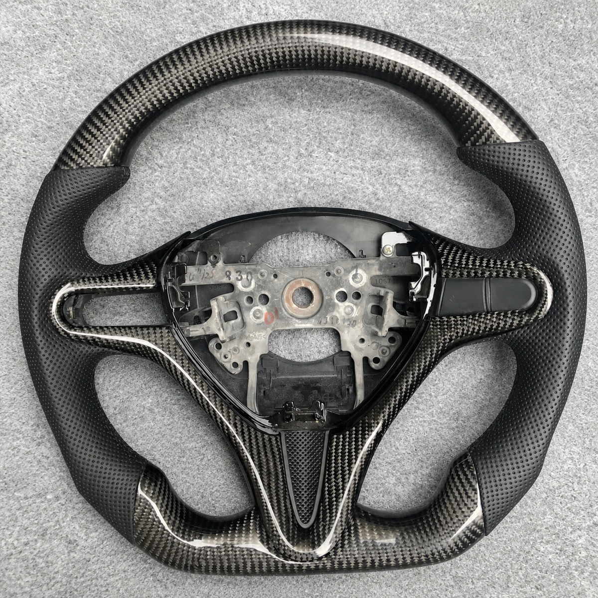 Carbon Fiber Steering Wheel Fits Honda Civic FD2 2006‑2011