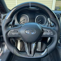 Carbon Fiber Steering Wheel fits 2017+ Infiniti Q60 / 2018+ Q50