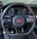 Carbon Fiber Steering Wheel Fits 2015-2021 VW Golf MK7 GTI/R/Jetta GLI